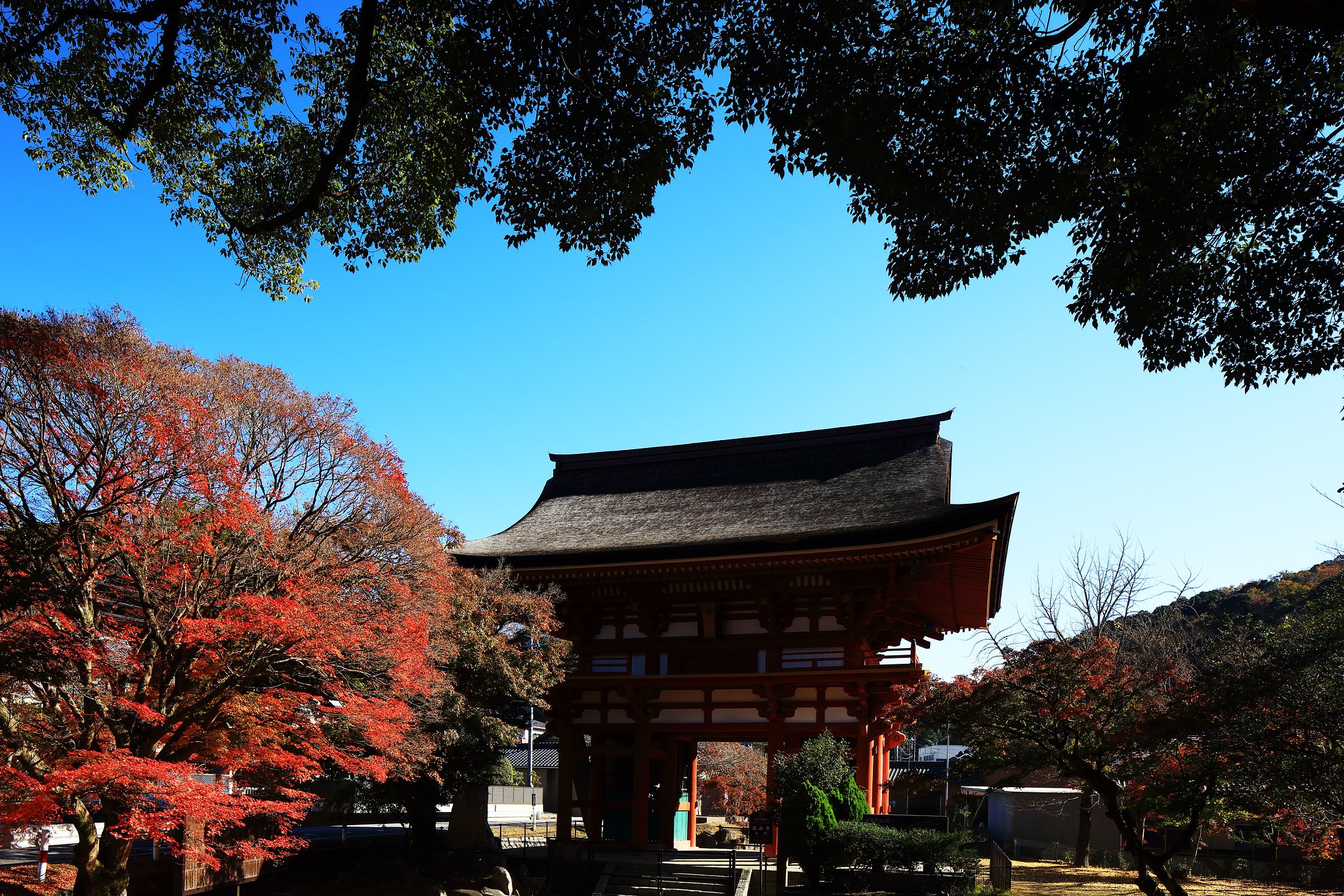 滝山寺山門