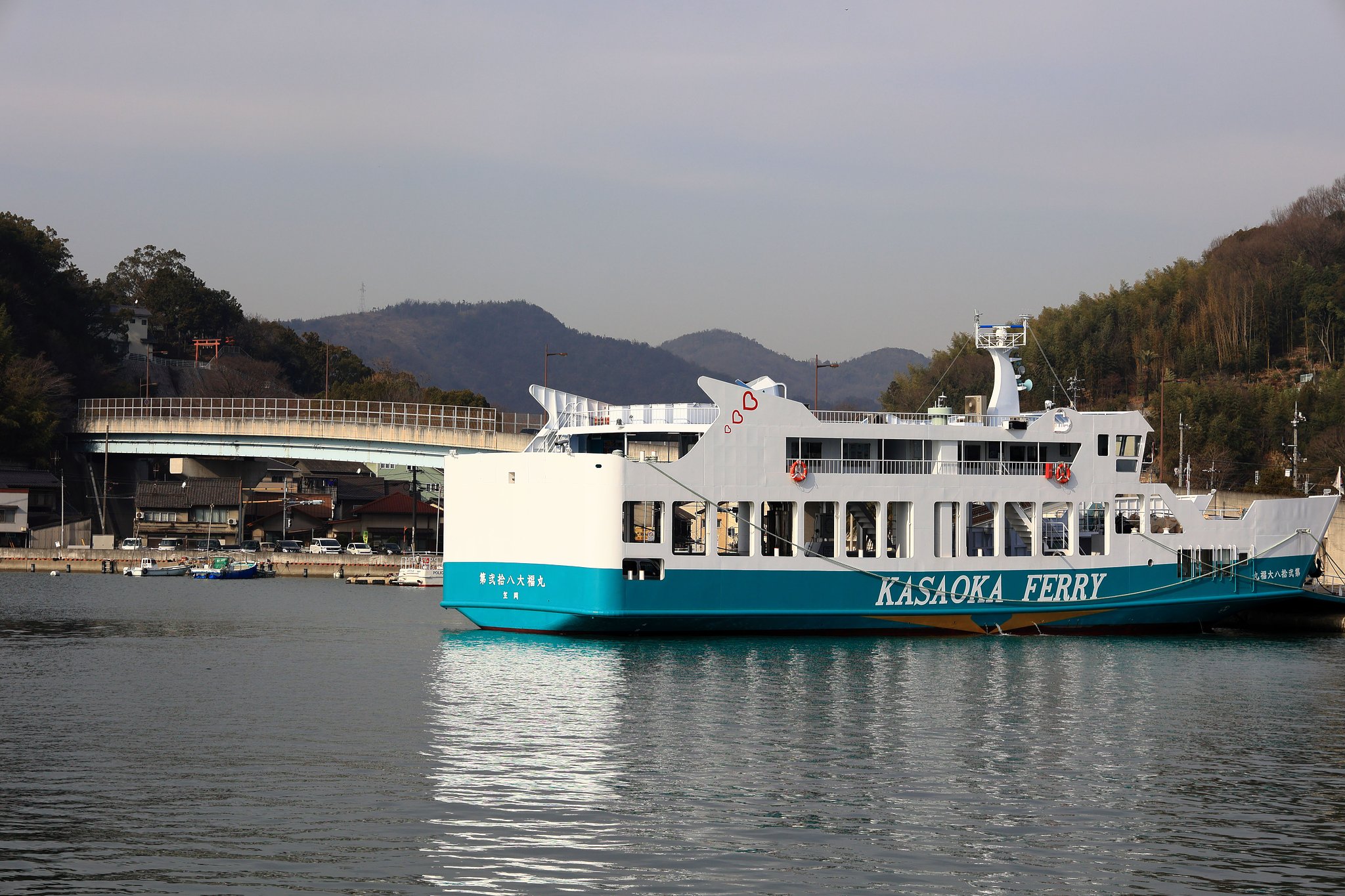 ここは瀬戸内笠岡港