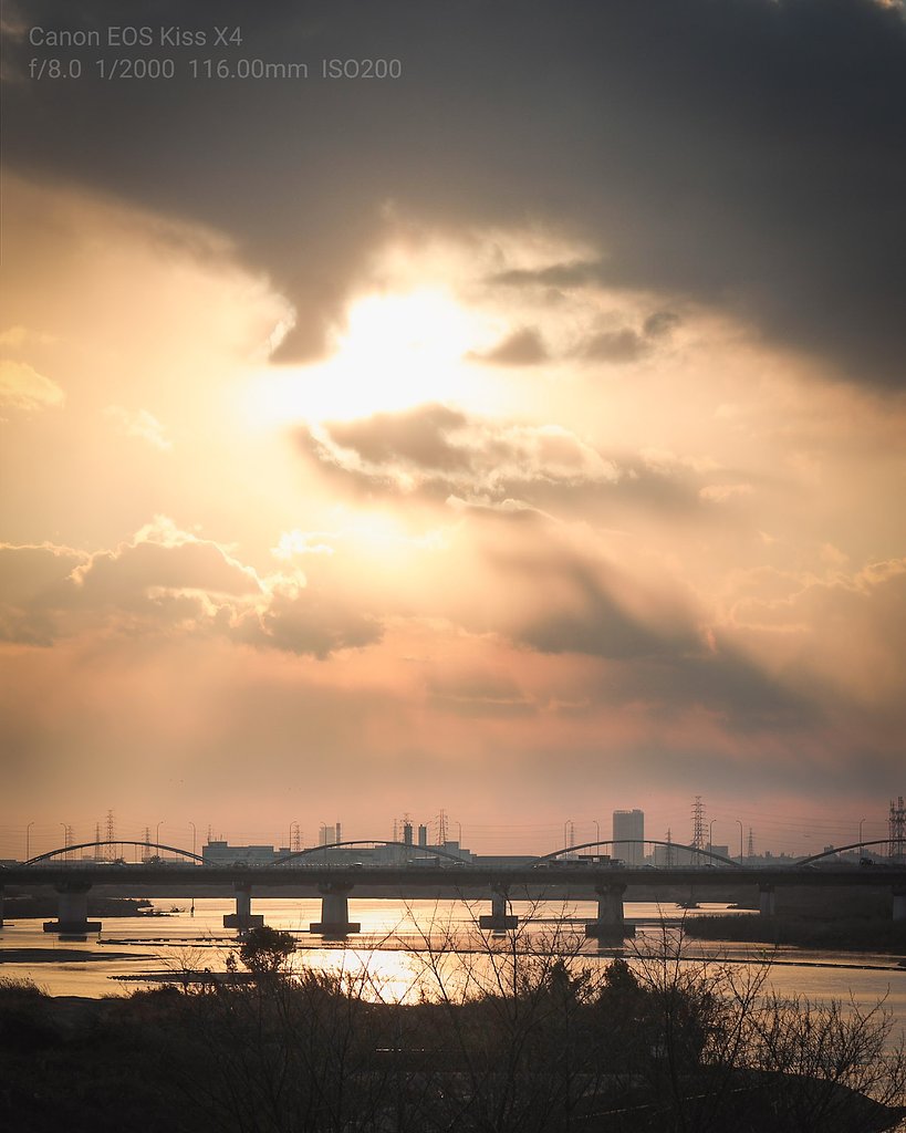【1月に】新春の夕暮れ