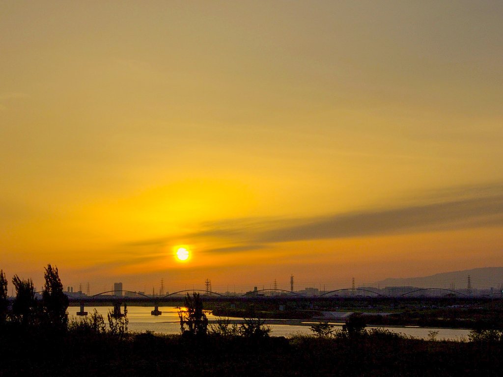 【どこでも空】夕刻の淀