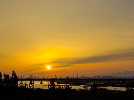 【どこでも空】夕刻の淀