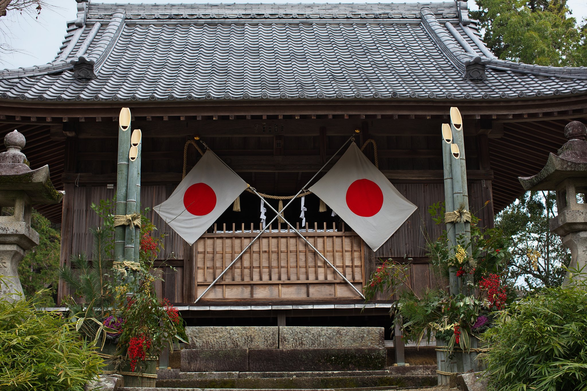 「年末に」門松