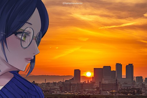 【続・夏・合成】日の出②2021/08/27