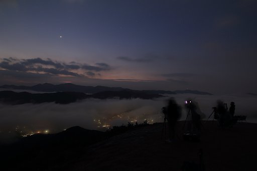 広島市安佐北区荒谷山からの雲海撮影