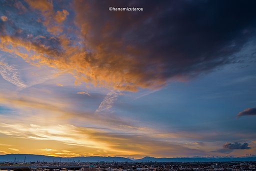 【情景】９月はじめての夕焼け