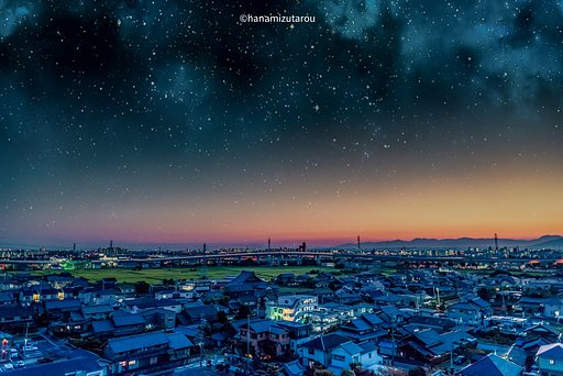 【情景】見下ろす我が町