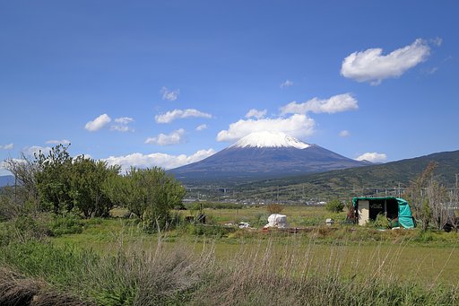 富士市中里の富士景