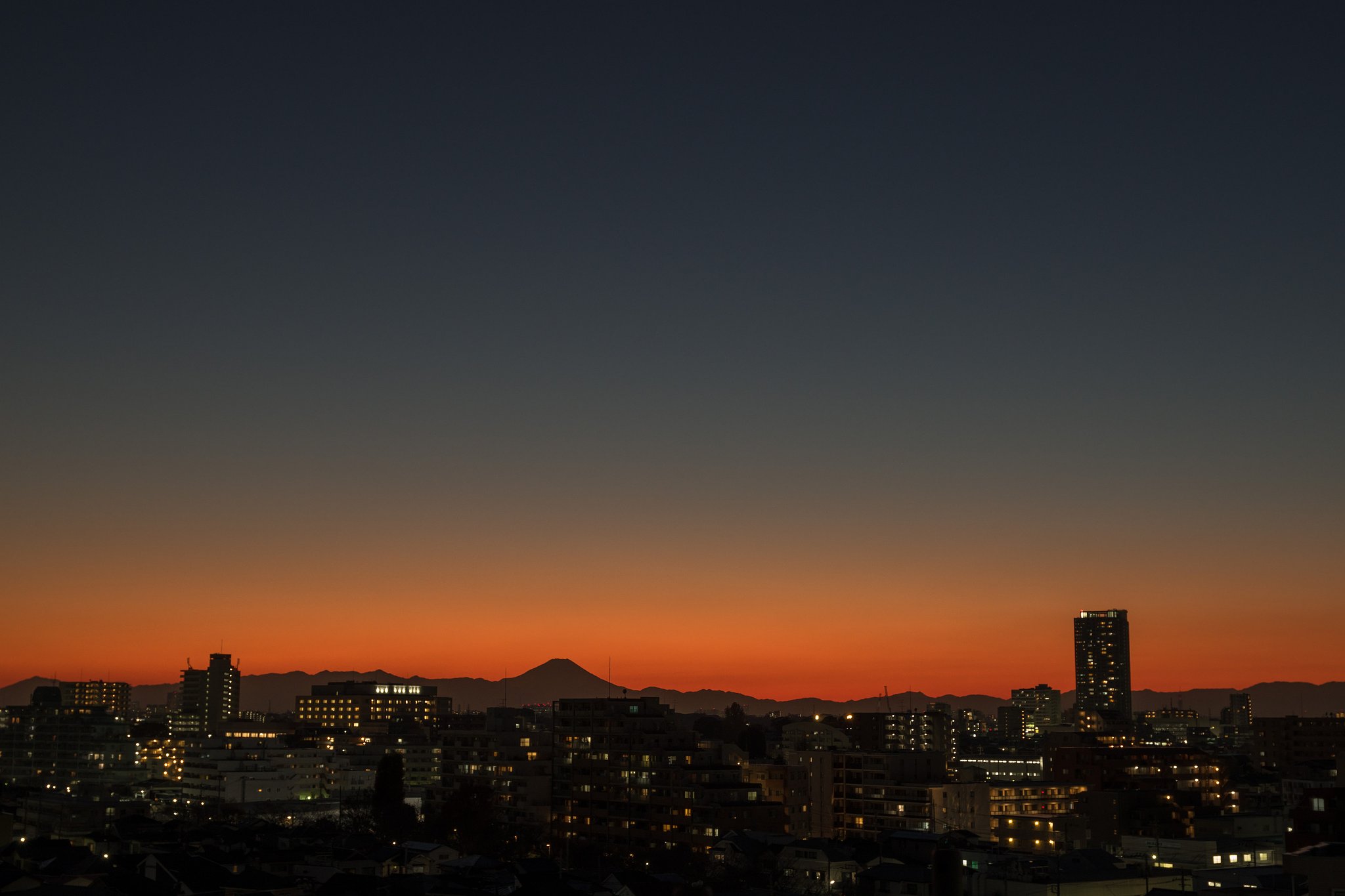 お疲れさん！の夕暮れ