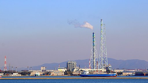 散歩で見る対岸