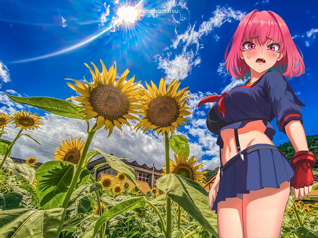 【続・夏・合成】暑い❣️