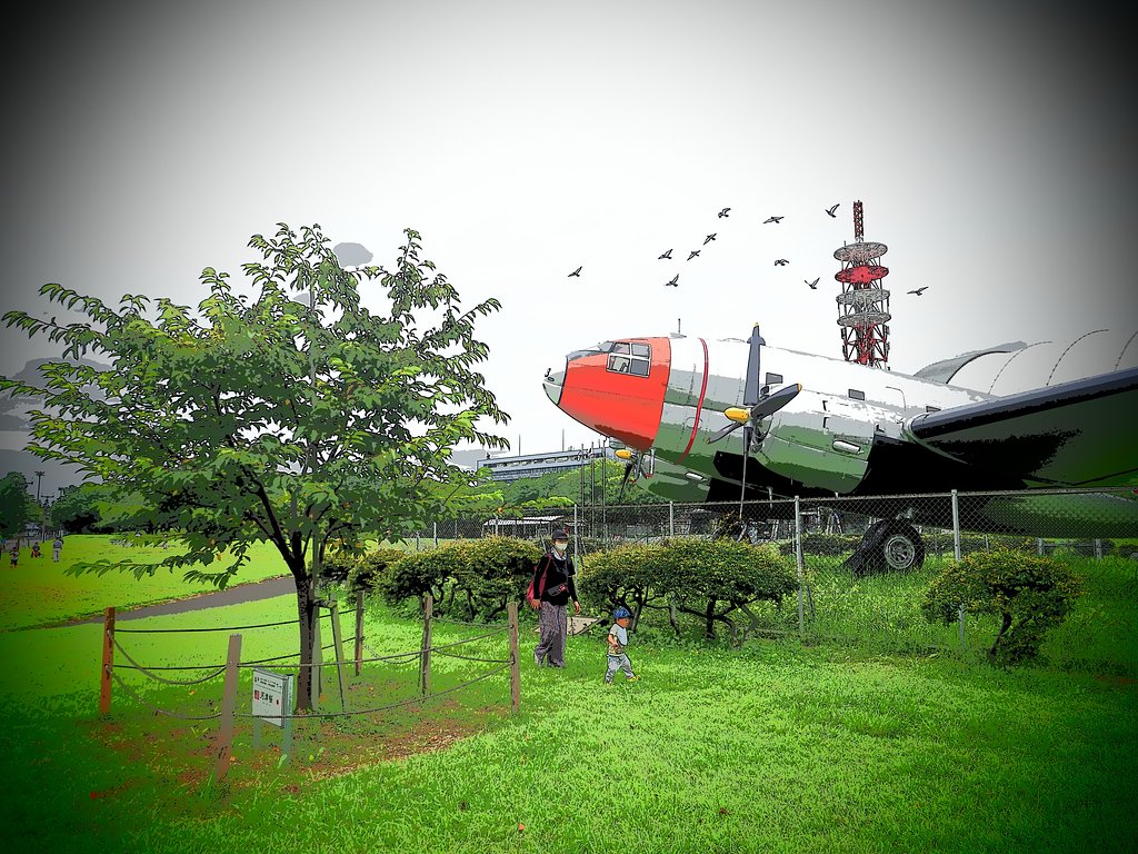 「航空公園」アートフィルター仕上げ