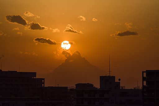 想定外の夕暮れ