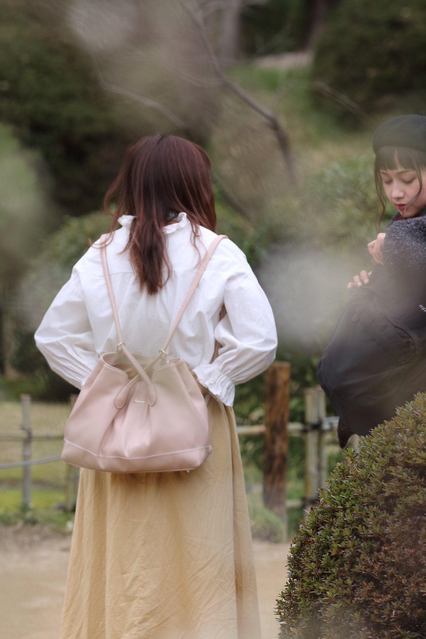 縮景園を愉しむ美しい人々