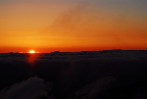 蓼科山の日の出