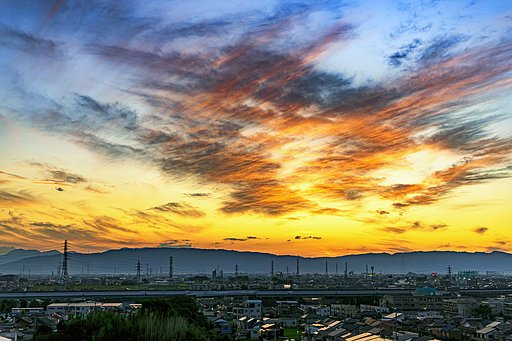８月２６日の夕焼け