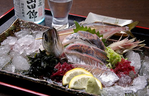 しま鯵のお造り