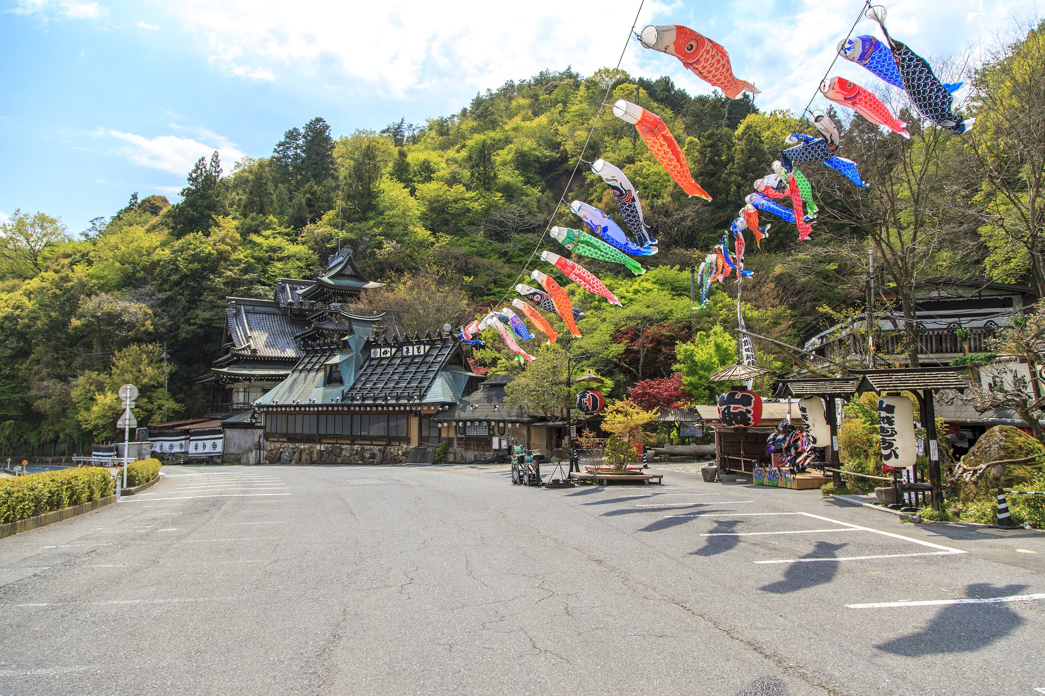 鯉のぼりが泳ぐ岩国