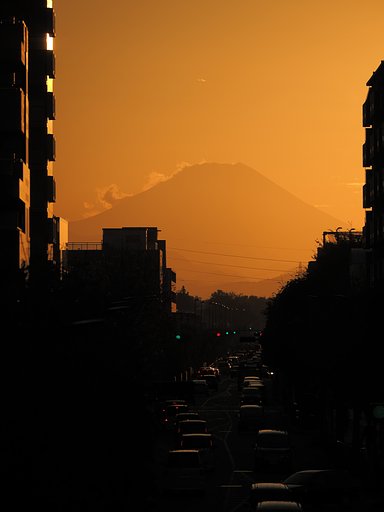 夕富士