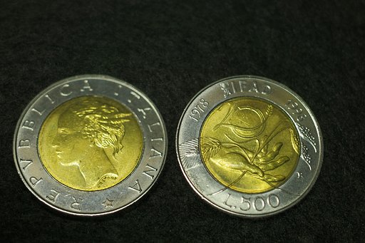 リラ硬貨表裏