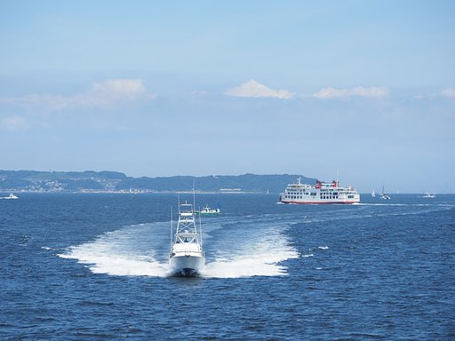 浦賀水道の賑わい