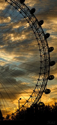 ロンドン愛の夕焼け
