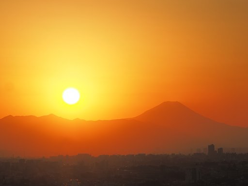 夕染めの街２