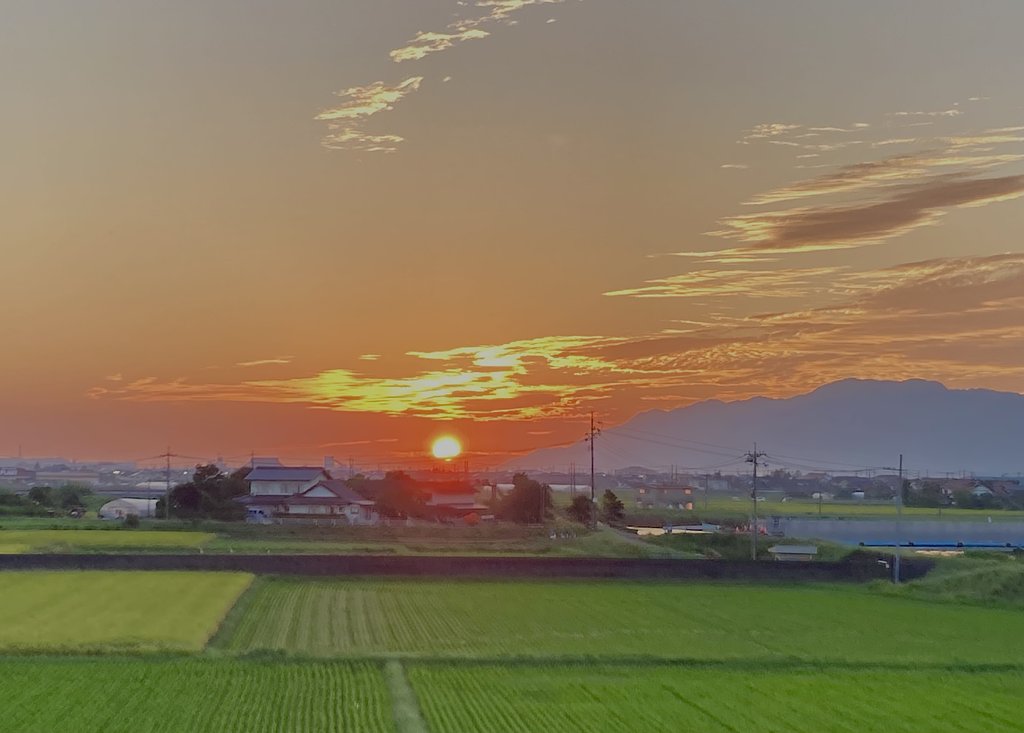 夕日