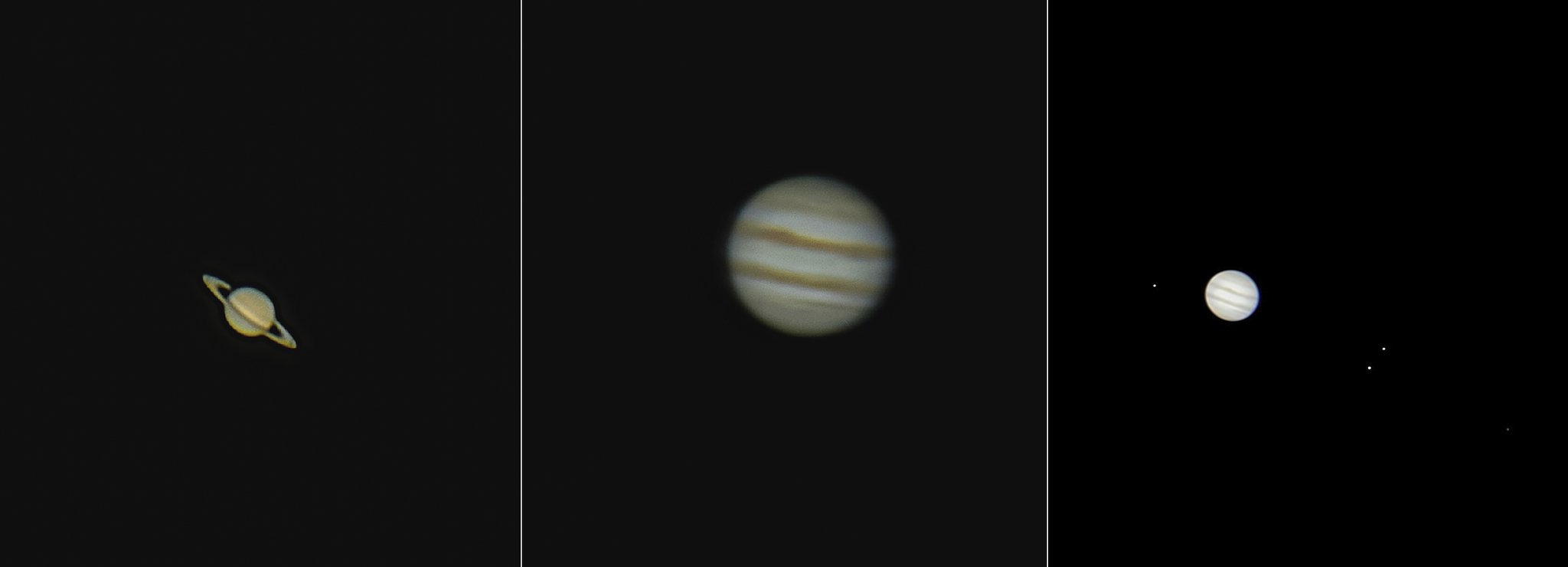 河口湖で見る惑星