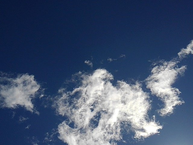 群青の空（2/26に撮影）