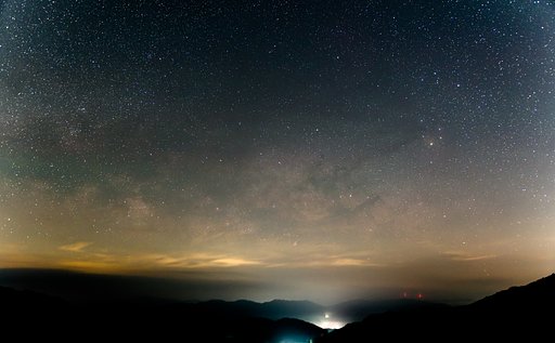 寝天の川_銀河中心方向