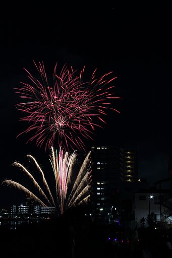 1年に一度の花火