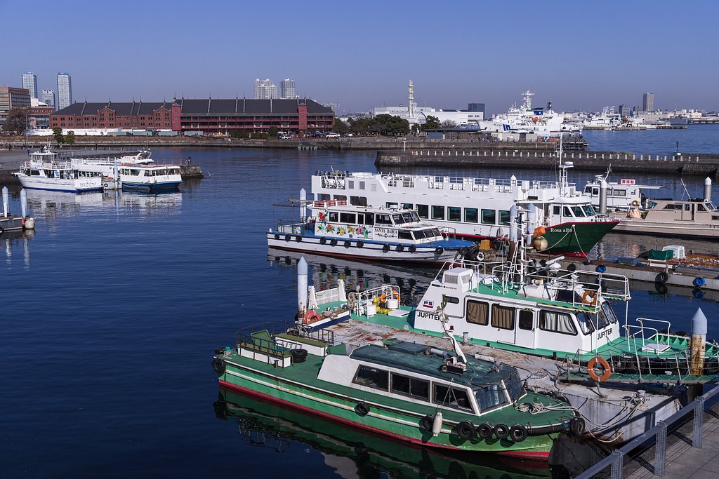 横浜、海風景