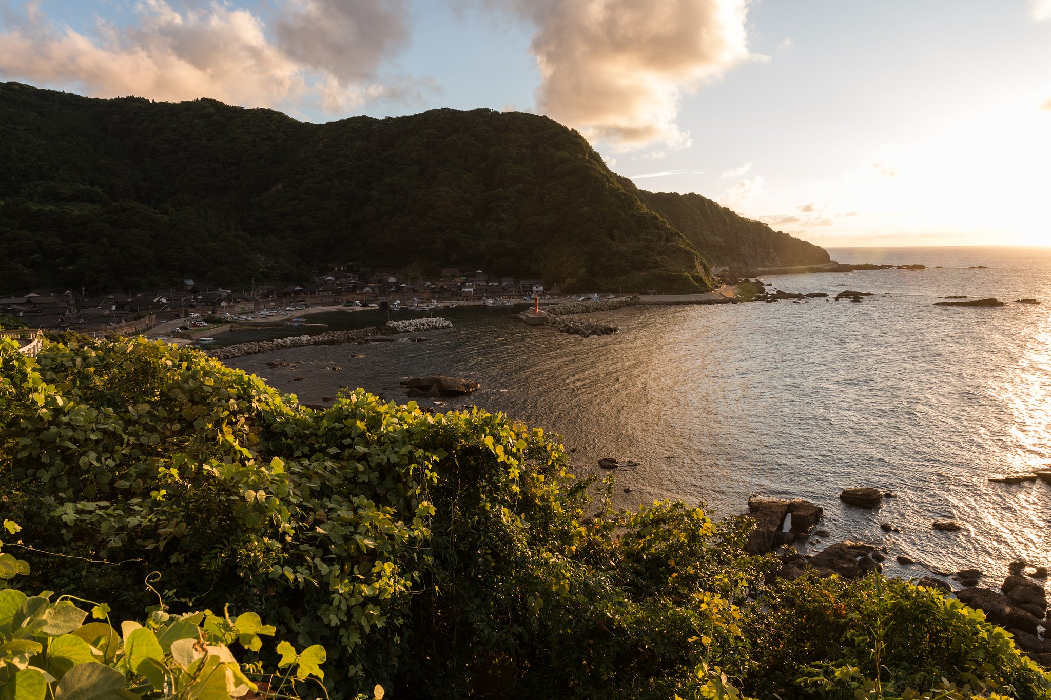 大沢漁港　到着