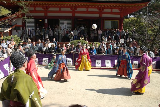 秋のけまり神事（桜井談山神社にて）