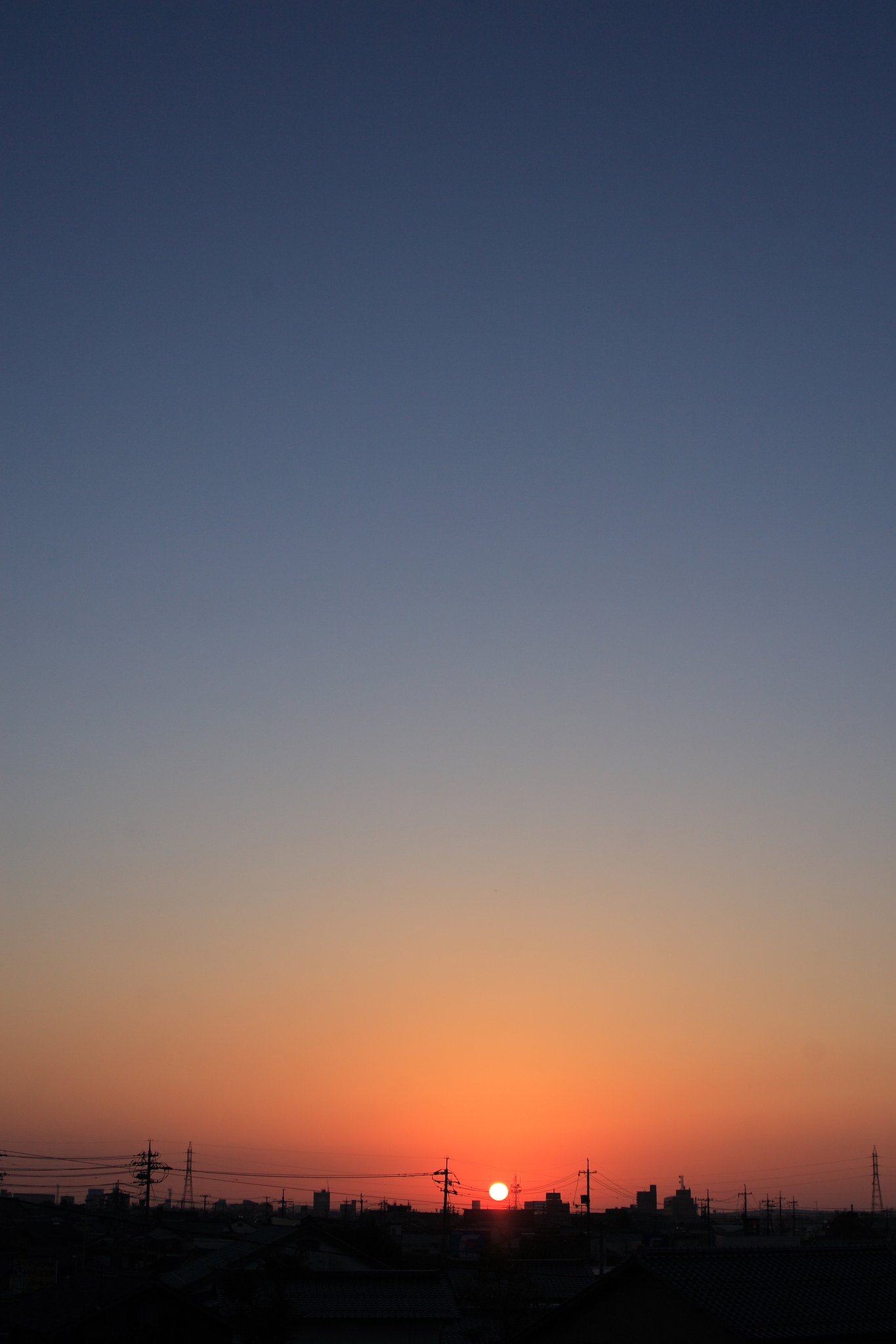 沈む夕日