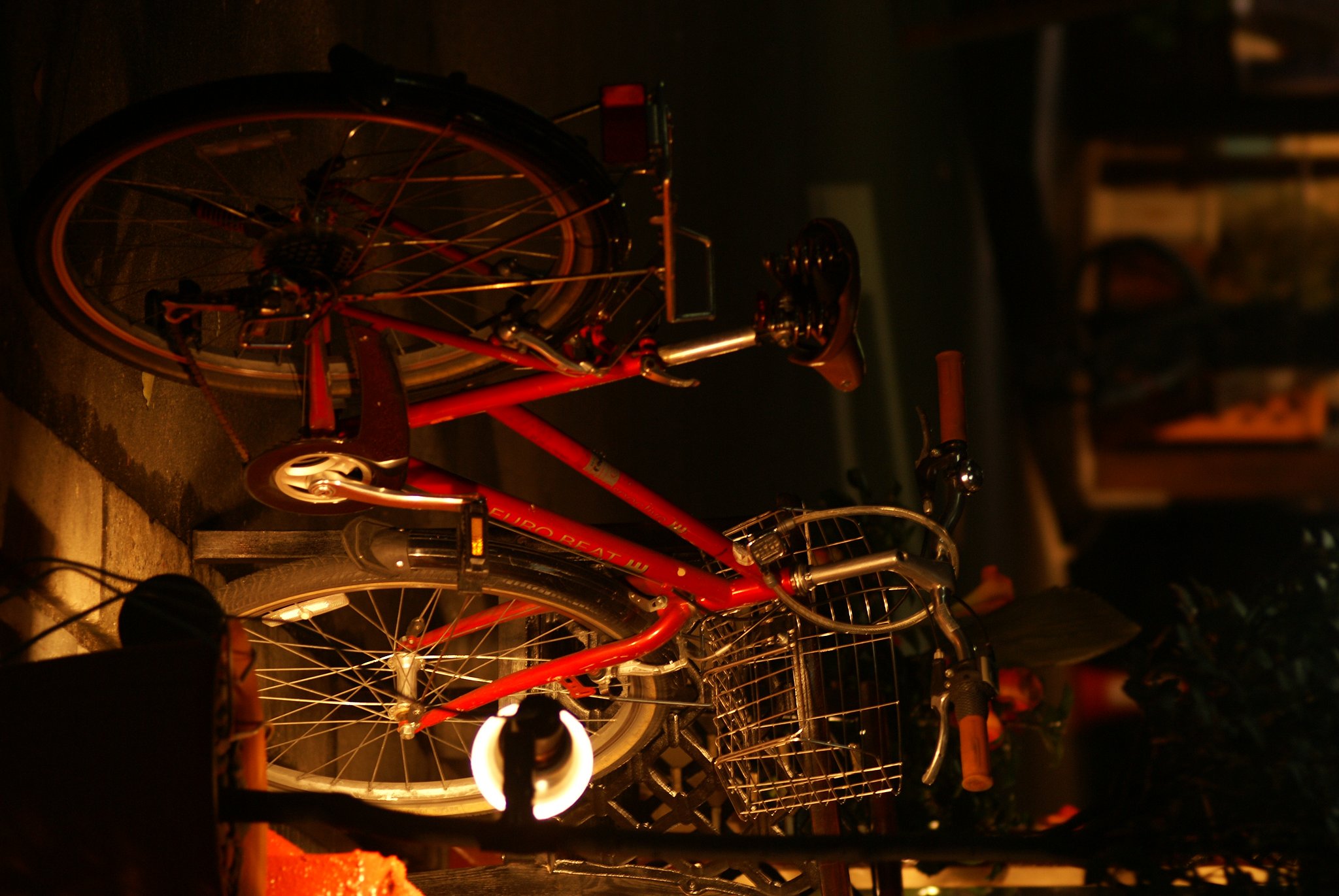 赤い自転車