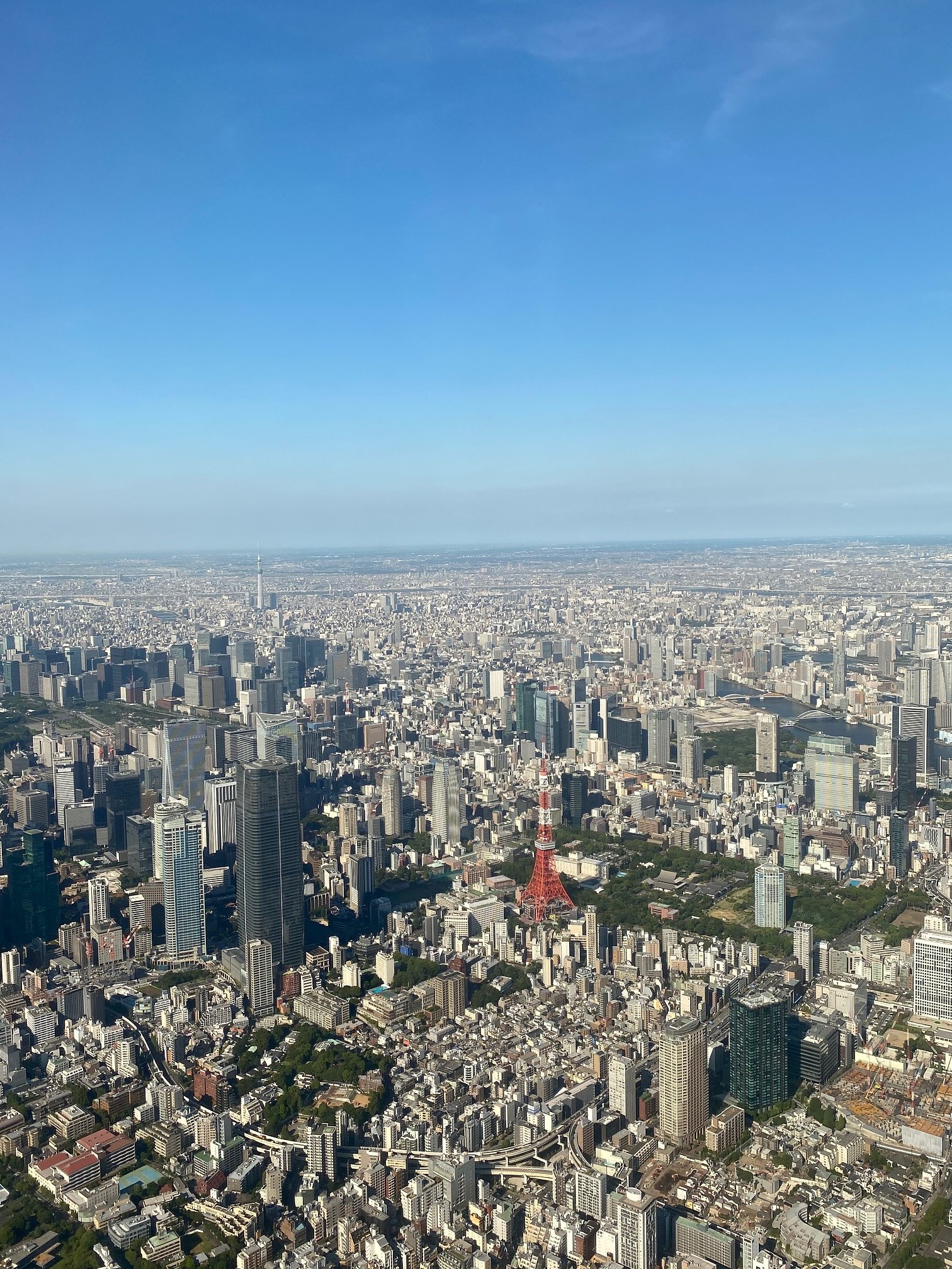 空から見る東京は・・・