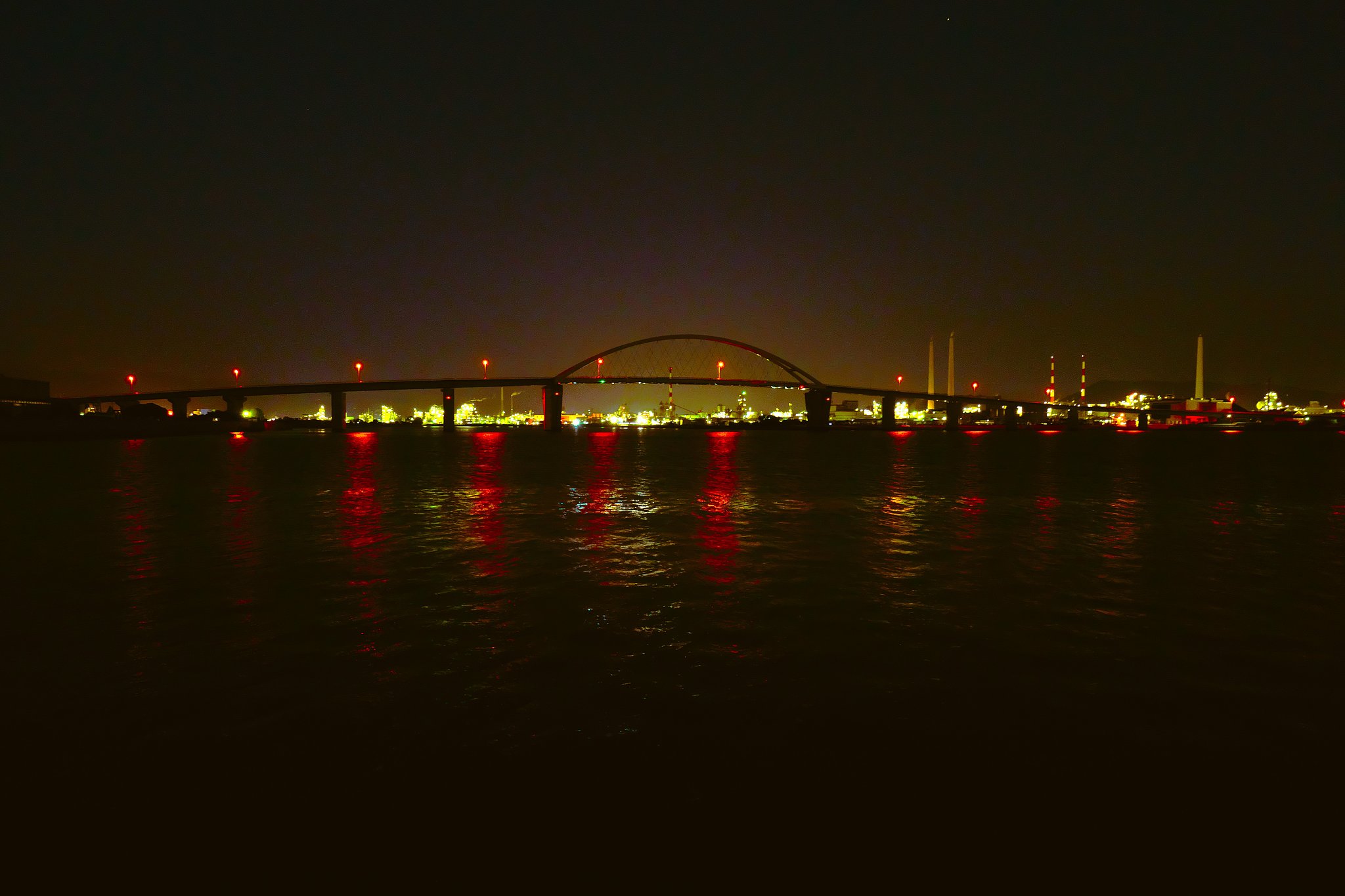 工場群夜景