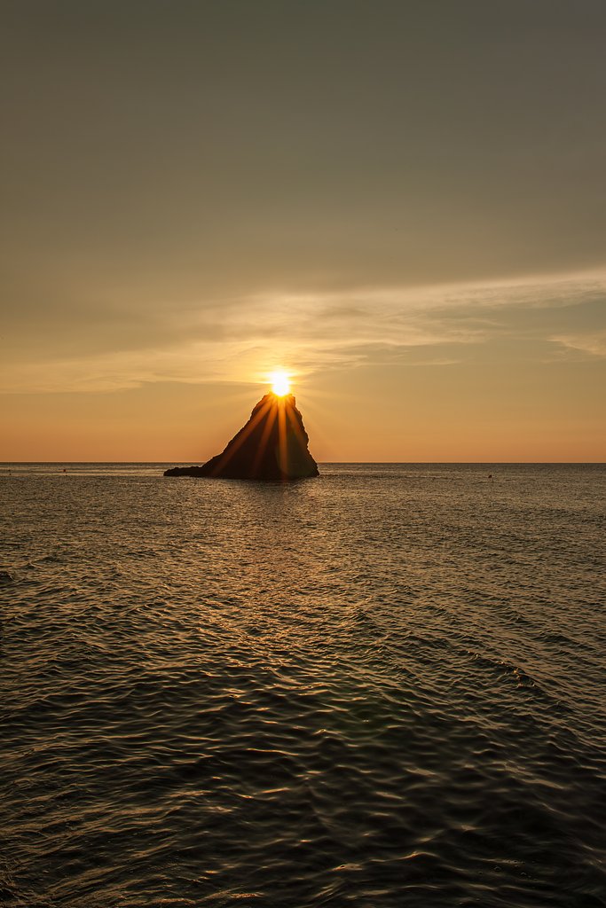 夕景　不知火