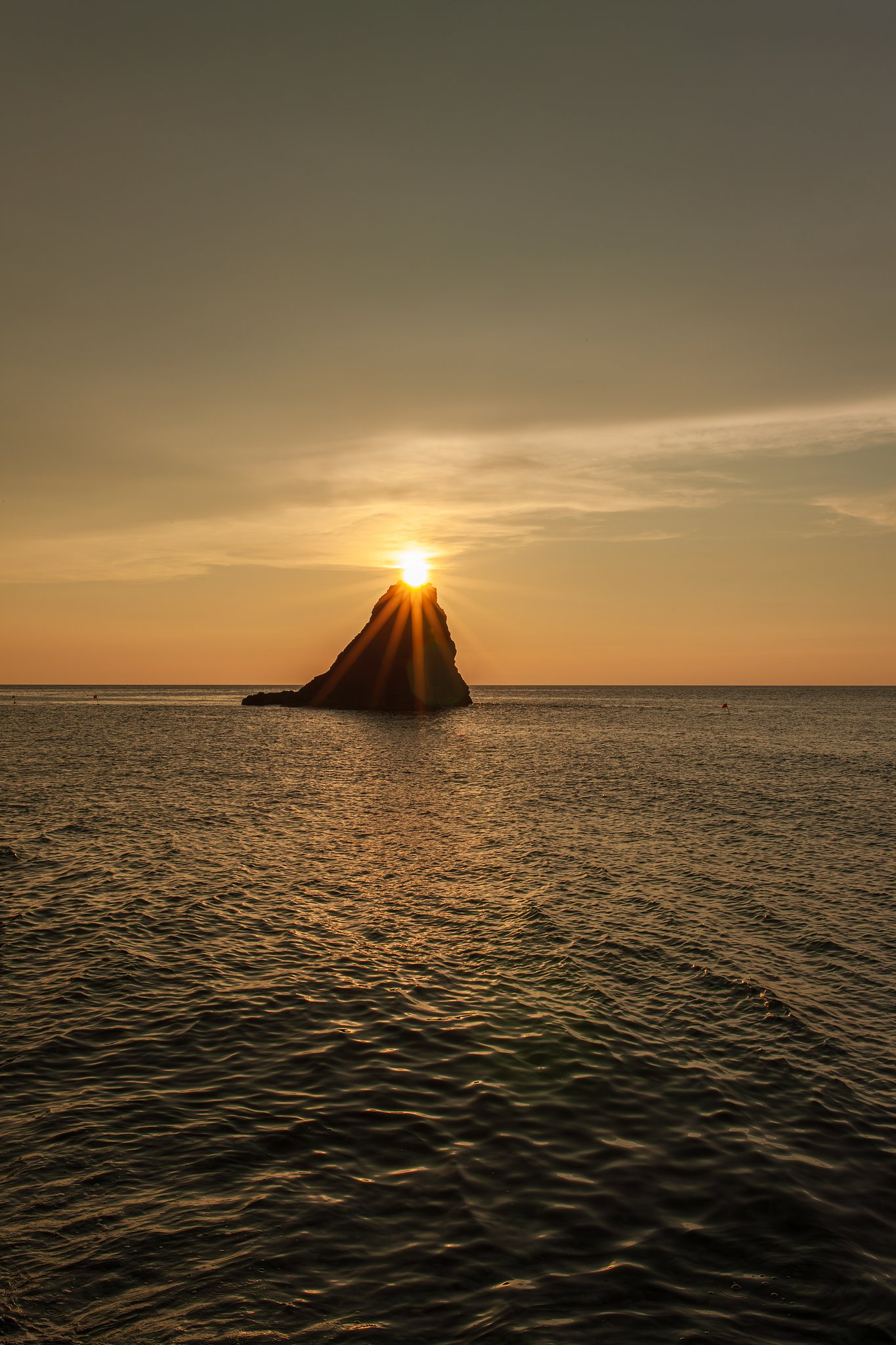 夕景　不知火