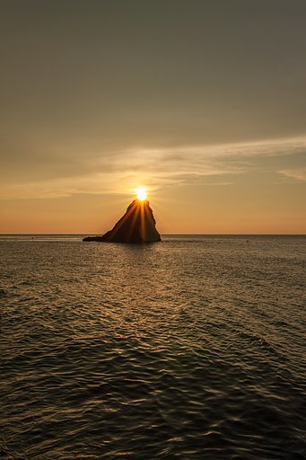夕景　不知火