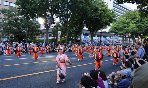 【夏】ミスさんさとミス太鼓たち