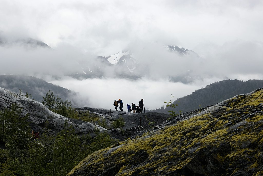 Exit Glacier にて