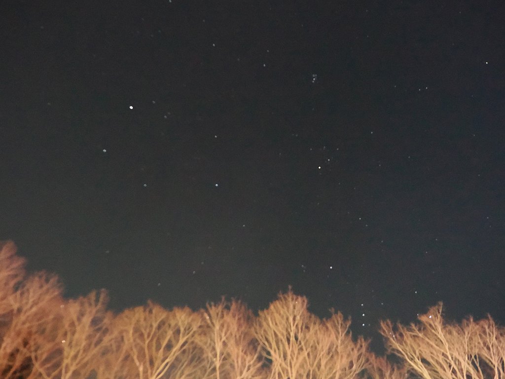 星空を普通に撮る