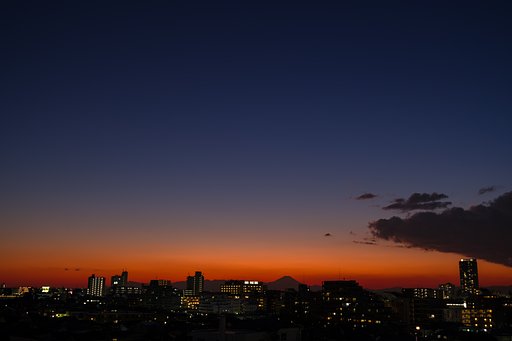 クリスマスの夕暮れ