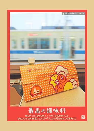最高の調味料(チキン弁当)