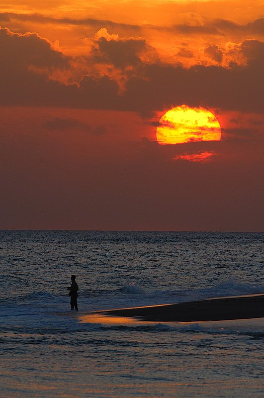 今日の夕日