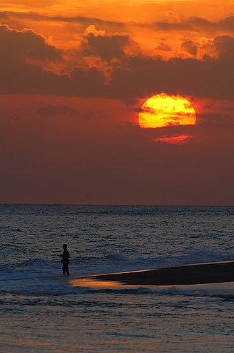 今日の夕日