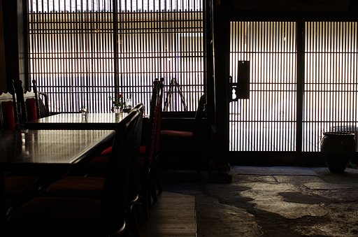 日田豆田の喫茶にて