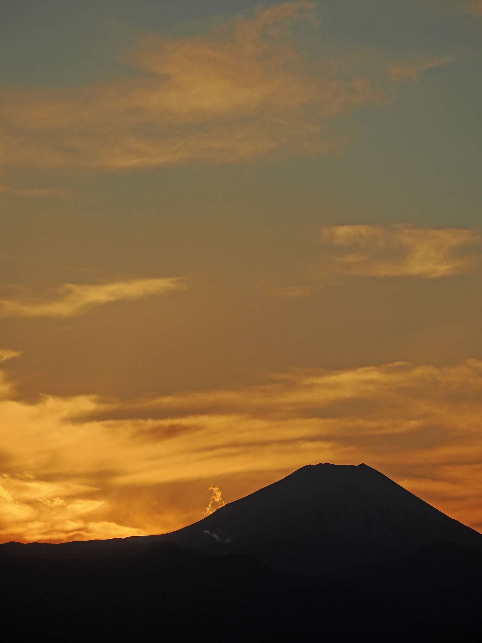 夕富士〜練馬区役所から〜２